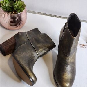 Cole Haan Metallic Ankle Boots